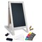Better Office Products Magnetic A-Frame Chalkboard, 20in x 40in Standing Easel, Deluxe Set, Multiple Accessories, Whitewash 00850 - alternate 1